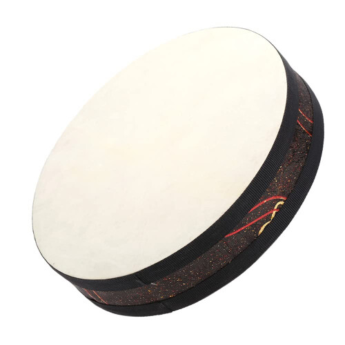 Ocean Wave Drum with Realistic Sea Sound Effects, Handheld Acoustic Percussion for Performance