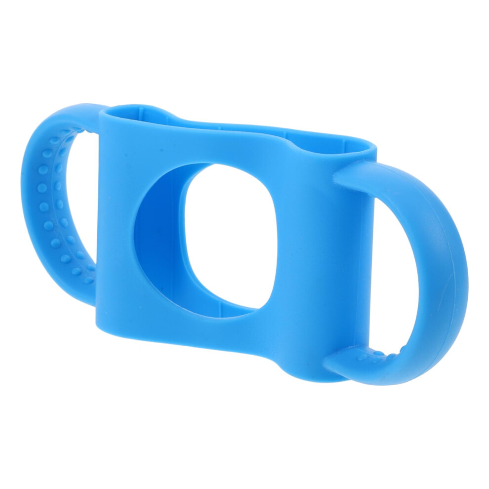 Baby Bottle Handle Silicone Holder for Wide Neck Bottles with Ergonomic Comfort Grip Sleeve
