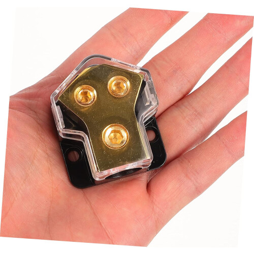 Car Audio Power Distribution Block with CorrosionResistant Cover for MultiAmplifier Support 1