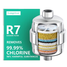 Shower Filter for Hard Water 99.99% Chlorine Removal Protects Hair and Skin Chrome G1/2