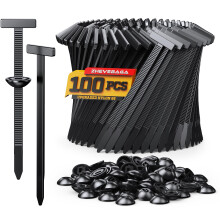 Cable Tie Buckles 100PCS Heavy Duty Nylon 66 Universal Fit with Enhanced 3Tooth Grip