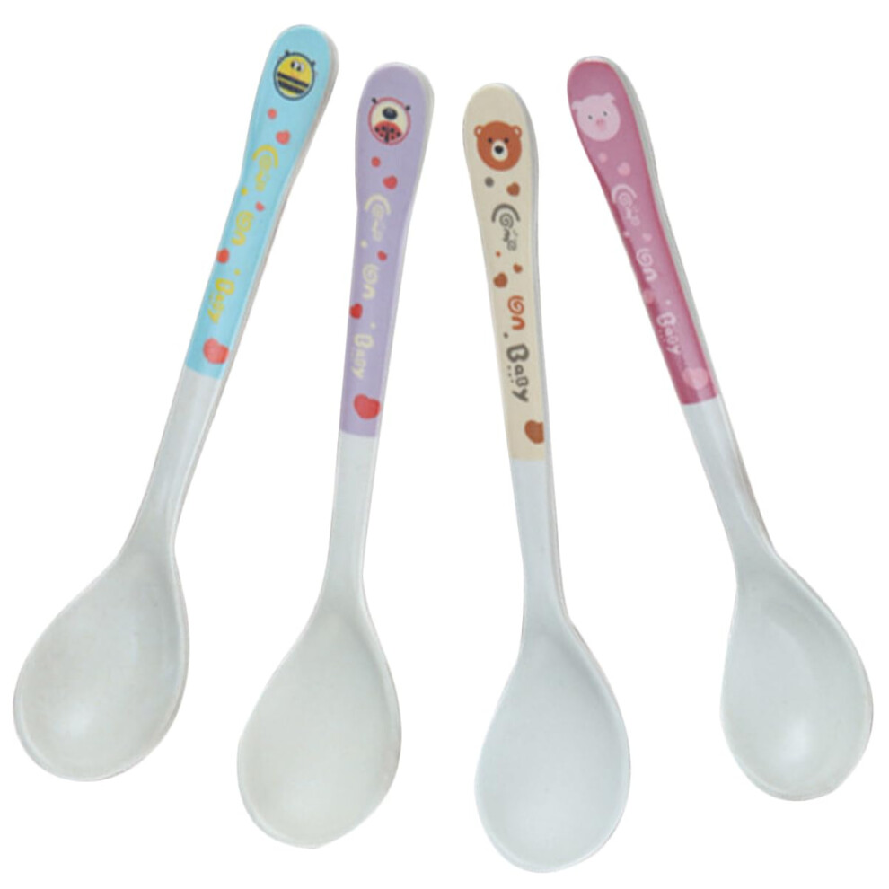 Ergonomic Toddler Utensils Set with EasyGrip Handles, Bright Colors, Baby SelfFeeding Training