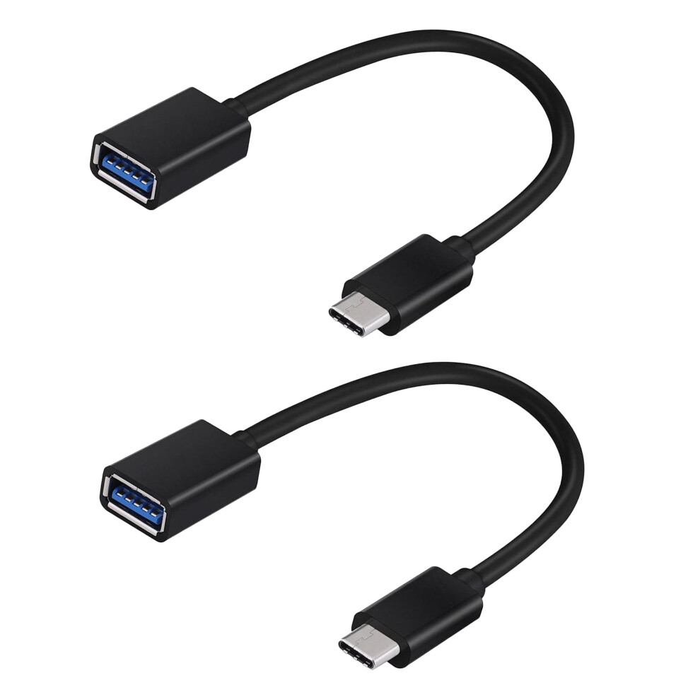 Usb Typec Otg Adapter 2 Pack For Oppo K12, Speed Usb 3.0 Data Transfer, Plugandplay Black 9351714752664
