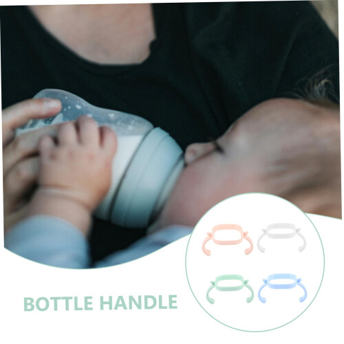 Bottle Handle for Babies and Toddlers, Ergonomic Grip, Easy Install, Universal Bottle Attachment, 4pcs 2