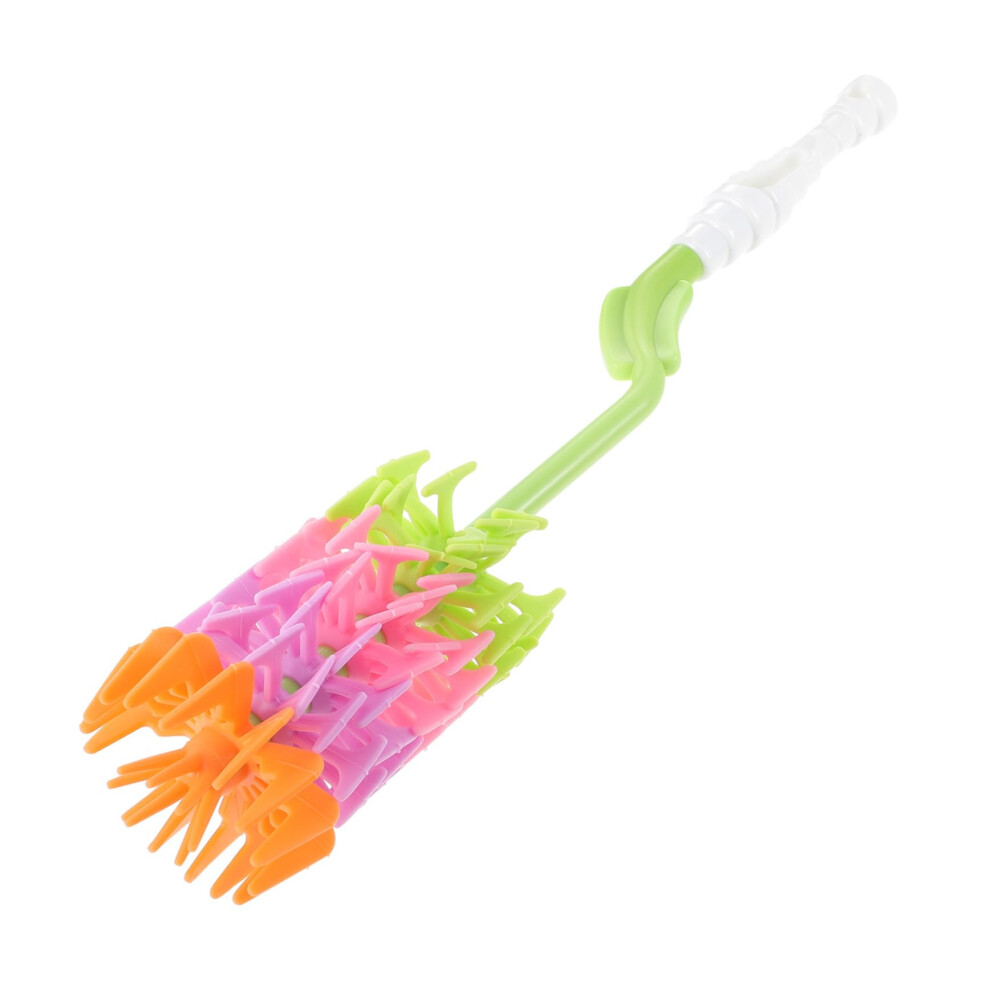 Baby Bottle Cleaning Brush with Long Handle and Gentle Silicone Head for Narrow Feeding Bottles