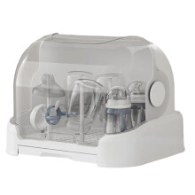Baby Bottle Storage Box with Lid Dustproof Travel Organizer and Portable Bottle Drying Rack
