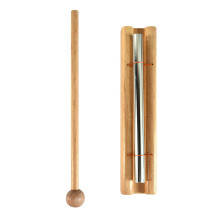 Handheld Meditation Chime with Mallet, Clear Resonant Tone Mindfulness Bell for Yoga and Classroom