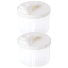 Baby Formula Dispenser with Rotating Four Compartments, Leakproof Travel Milk Powder Container