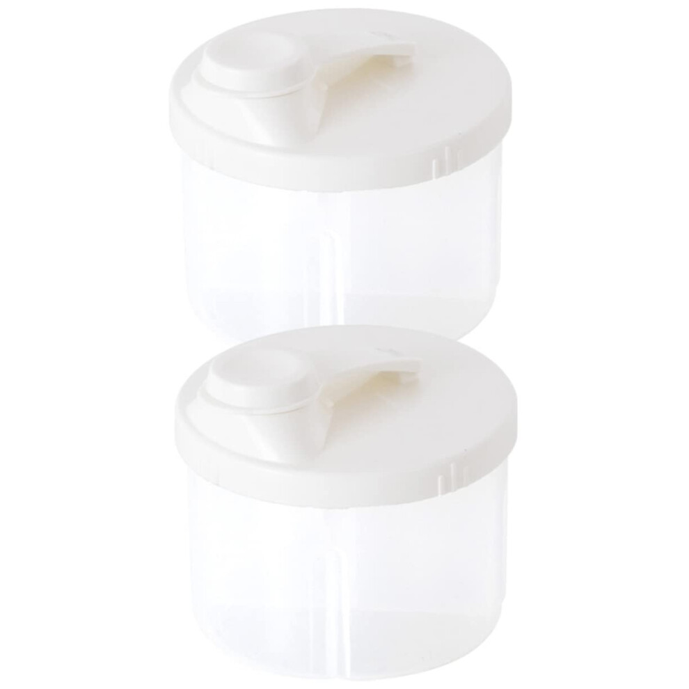 Baby Formula Dispenser with Rotating Four Compartments, Leakproof Travel Milk Powder Container