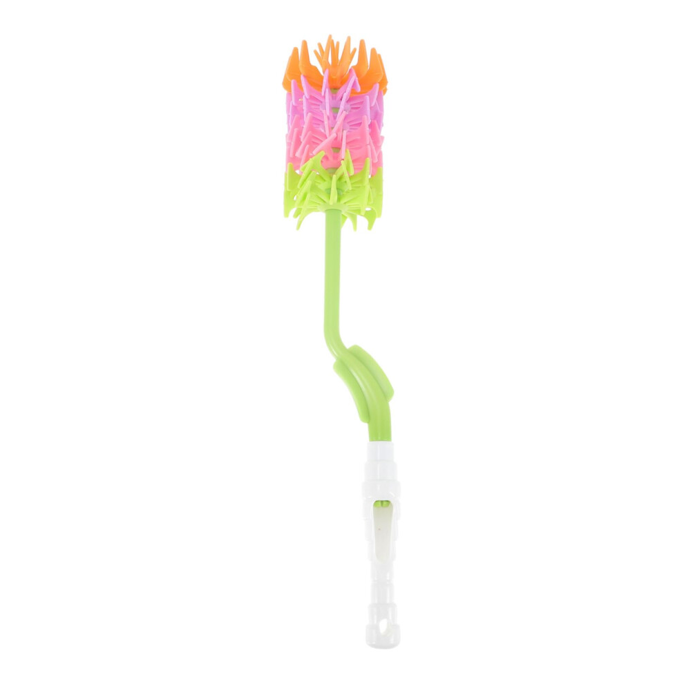 Long Handle Silicone Bottle Brush with 360 Rotatable Soft Bristles for Baby Bottles and Narrow Necks