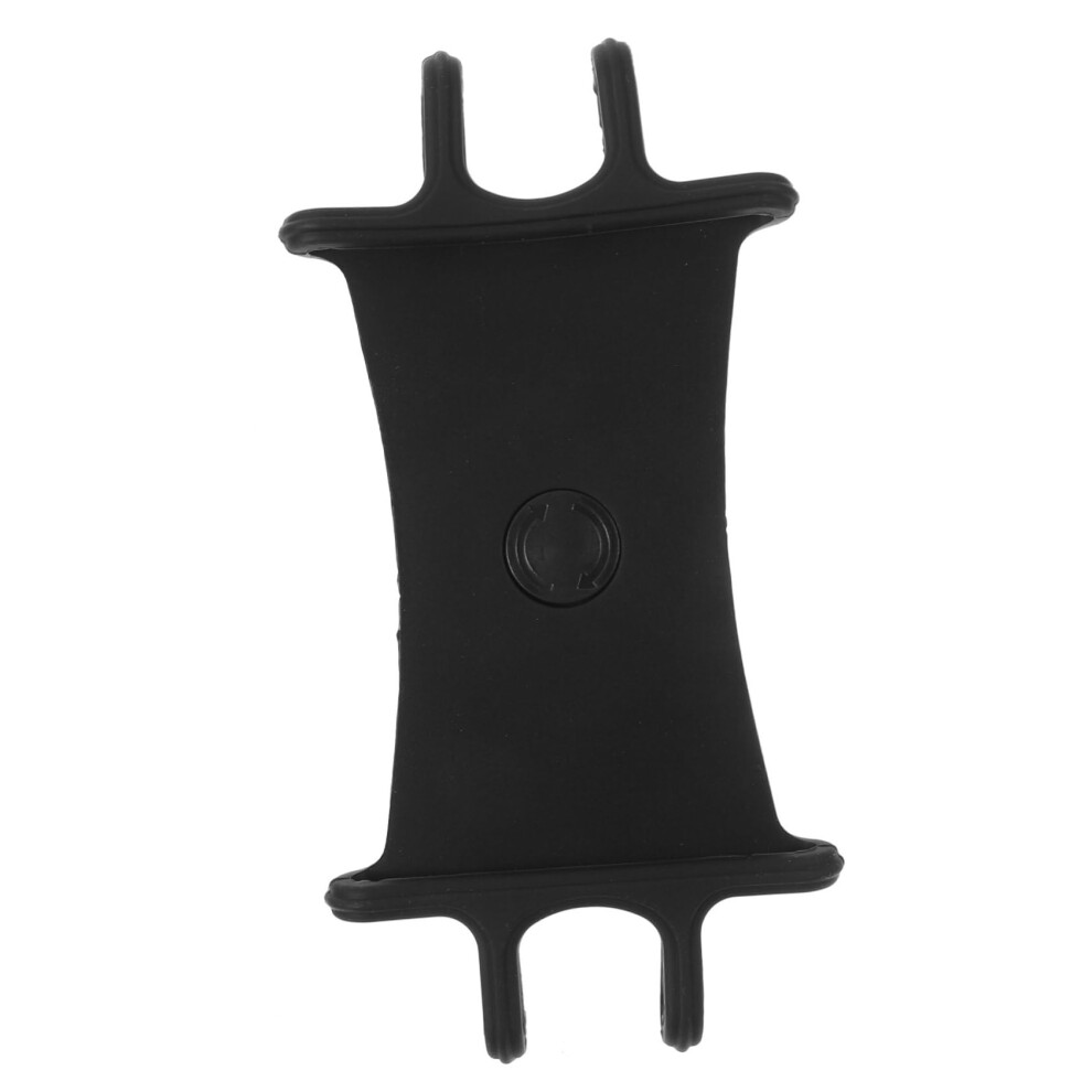 2Pcs Rotating Silicone Bike Phone Holder With 360 Rotation And Onehand Operation Black 9169991765846