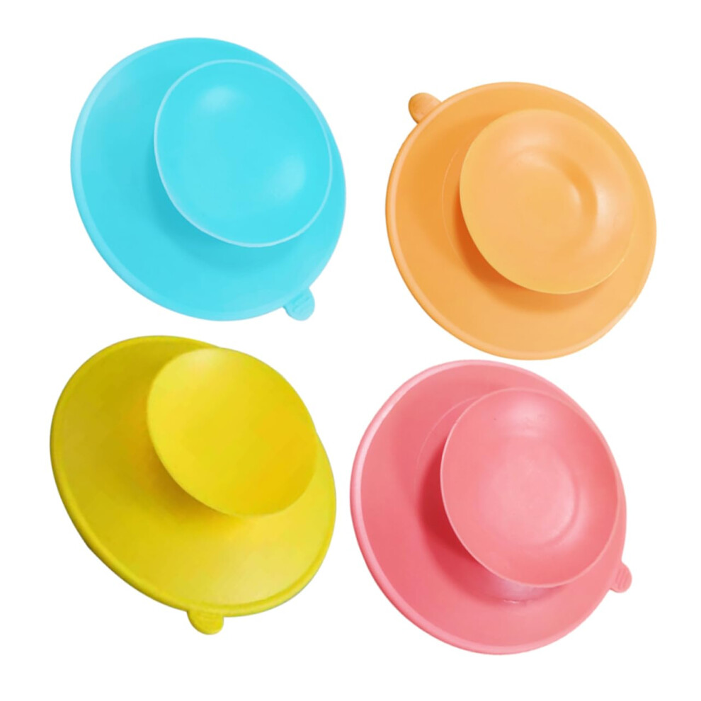 Baby Suction Bowl with DualSide Grip and Removable Pad, NonSlip Silicone Baby Feeding Mat Set