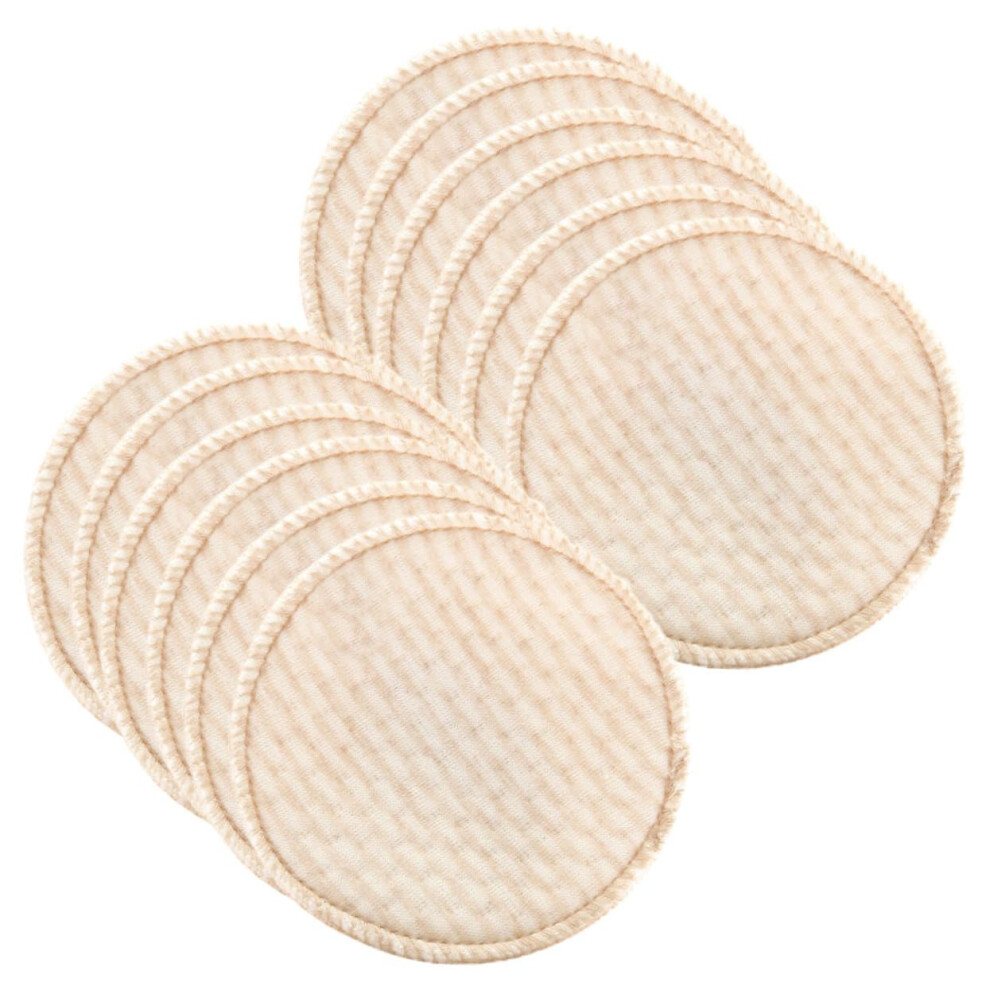 12pcs Soft Cotton Breastfeeding Pads Reusable Washable Nursing Pads with Leak Protection