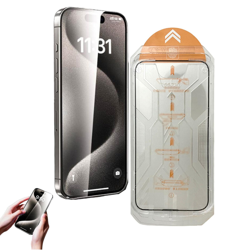Privacy Screen Protector For Iphone 16 Plus, Fingerprint Proof Full Coverage Hd Clarity, Bubble 1 Pack 9073542368595