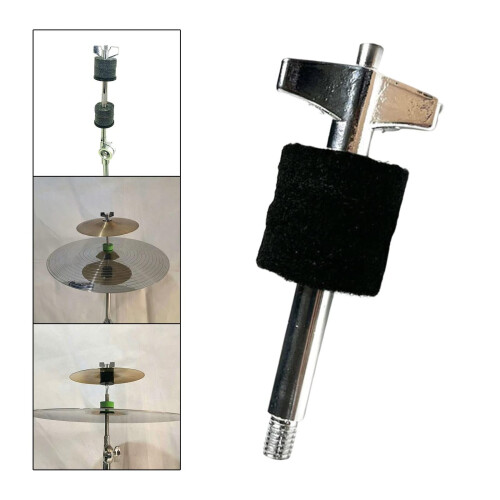 Quick Release Hi Hat Clutch with Heavy Duty Adjustable Cymbal Stacker for Drum Kit 2
