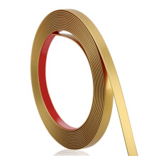 Matte Gold Peel and Stick Molding Trim 196.8'L x 0.4'W for Walls Ceilings Furniture and Mirrors