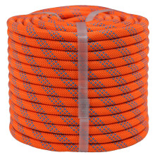 3/8 Inch Polyester Arborist Rope 150 ft Strength Bull Rope for Tree Work Rigging Orange Blue
