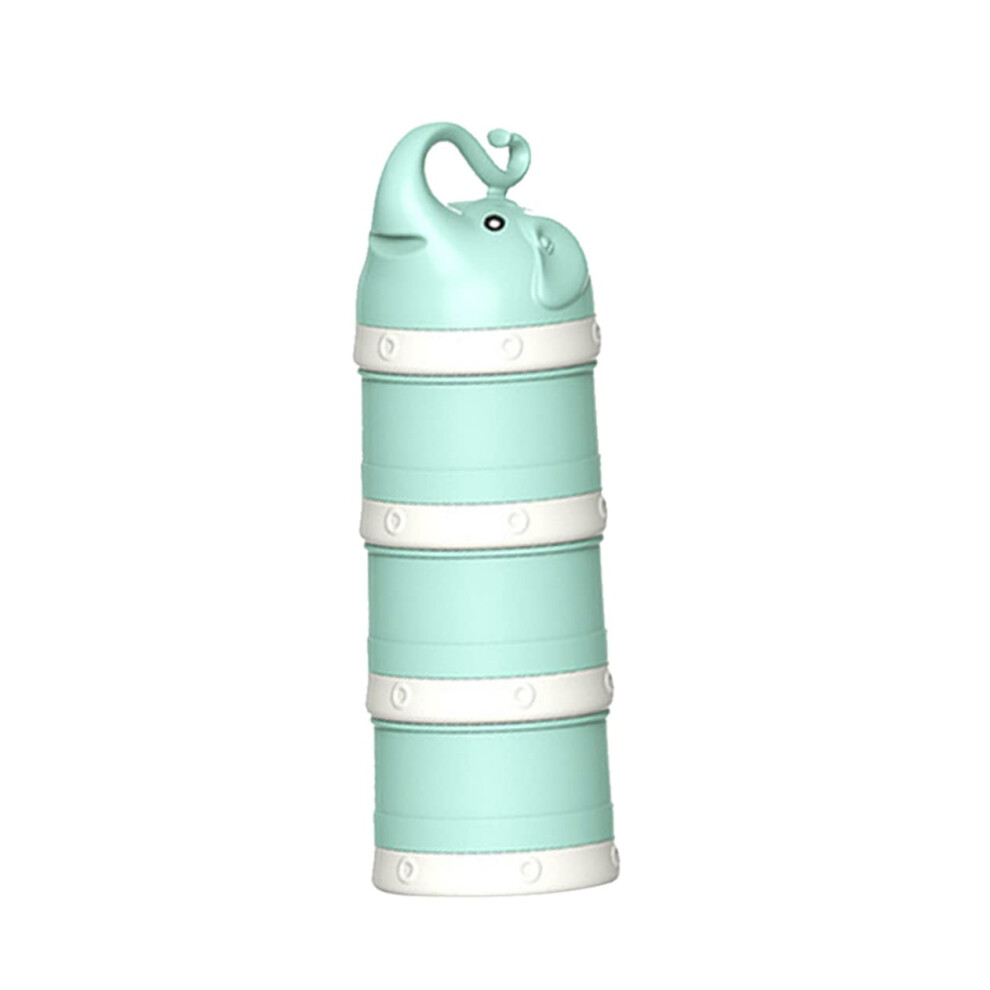 Baby Milk Powder Container With Leakresistant Lids, Stackable Formula Dispenser For Travel Green