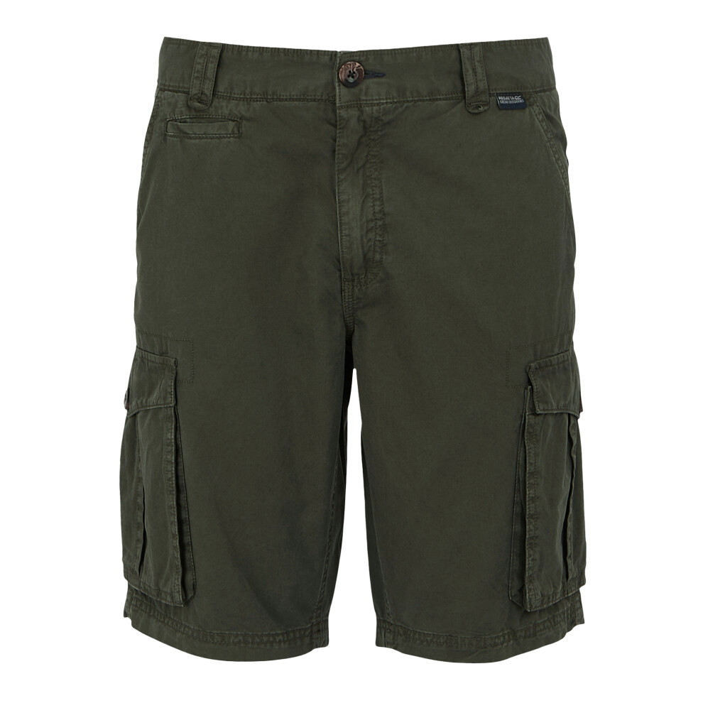 Regatta Men's Dark Shorebay Ii Cargo Shorts - Khaki - 42R - Khaki - 100% Cotton - Image 2