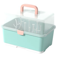 Baby Bottle Drying Rack with Detachable Drip Tray, SpaceSaving Organizer for Bottles and Pacifiers