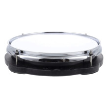 White Hand Drum Silent Pad with Neutral Finish for Adult Shaman Percussion and Accessories
