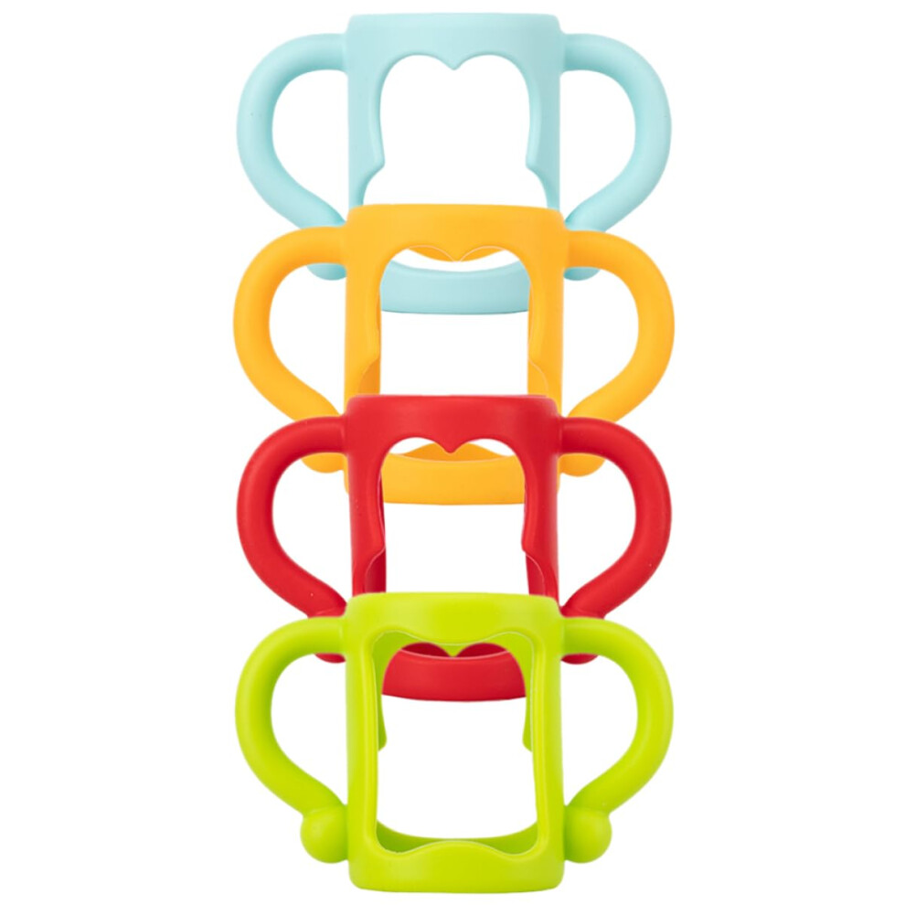 Universal Baby Bottle Handle Grip Set, Silicone AntiSlip Feeding Handles for Infants and Toddlers