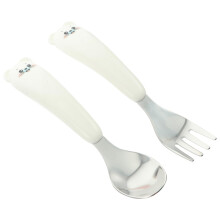 Kids Stainless Steel Cutlery Set with Ergonomic Grip and Storage Box for Toddler School Lunch