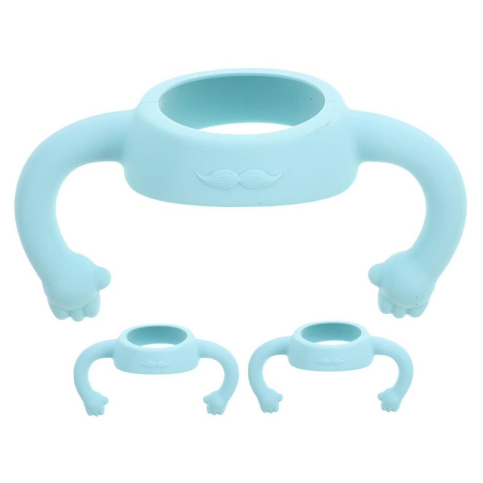 3pcs Baby Bottle Handles Silicone Ergonomic Dual Grip Comfortable NonSlip for Newborns