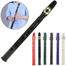 Pocket Saxophone Key of C with Two Octave Range, Compact Mini Saxophone for Travel, Coffee