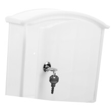 Lockable Wall Mounted Storage Box with Milk Bottle Holder for Secure Outdoor Package Delivery