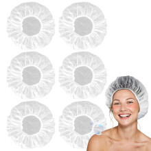 Waterproof Reusable EVA Shower Cap Large Size for Long Hair Deep Conditioning Hair Treatment