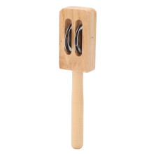Wooden Jingle Sticks Percussion Instrument with Bright Rhythmic Sound for Adults Classroom Parties