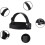 Adjustable Action Camera Chest Strap Harness with Head Strap and Suction Cup Mount for GoPro 4