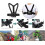 Adjustable Action Camera Chest Strap Harness with Head Strap and Suction Cup Mount for GoPro 2