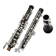 Professional C Tune Ebony Oboe with Silver Plated Keys Semi Automatic for Orchestra