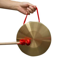 Chinese Gong 15cm with Mallet, Small Dinner Gong for Home or Office Percussion