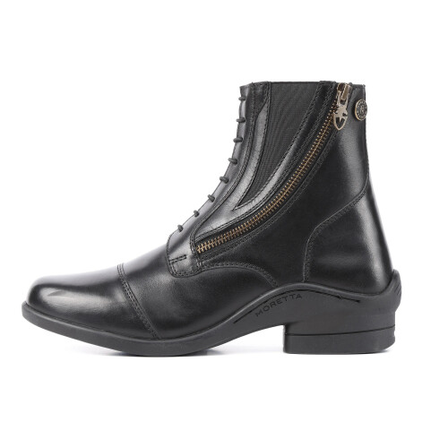 (7 UK, Black) Moretta Womens/Ladies Alessia Grain Leather Paddock Boots 2