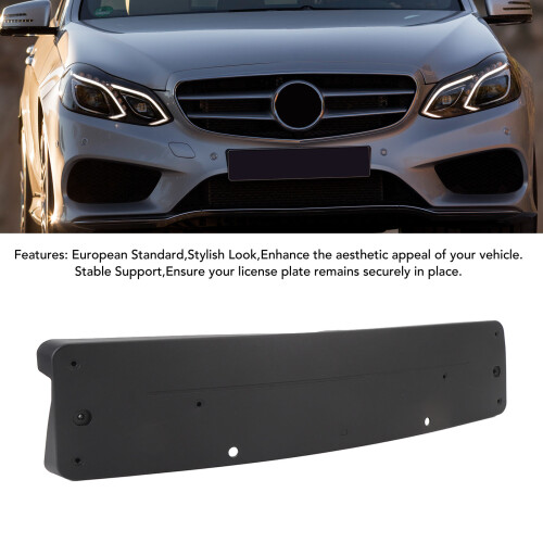European W212 E-Class Front License Plate Bracket for AMG-Line 2014-2016 2