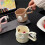 Ceramic Coffee Mug with C Handle, Microwave and Dishwasher Safe, Moderate Capacity Tea Cup 4