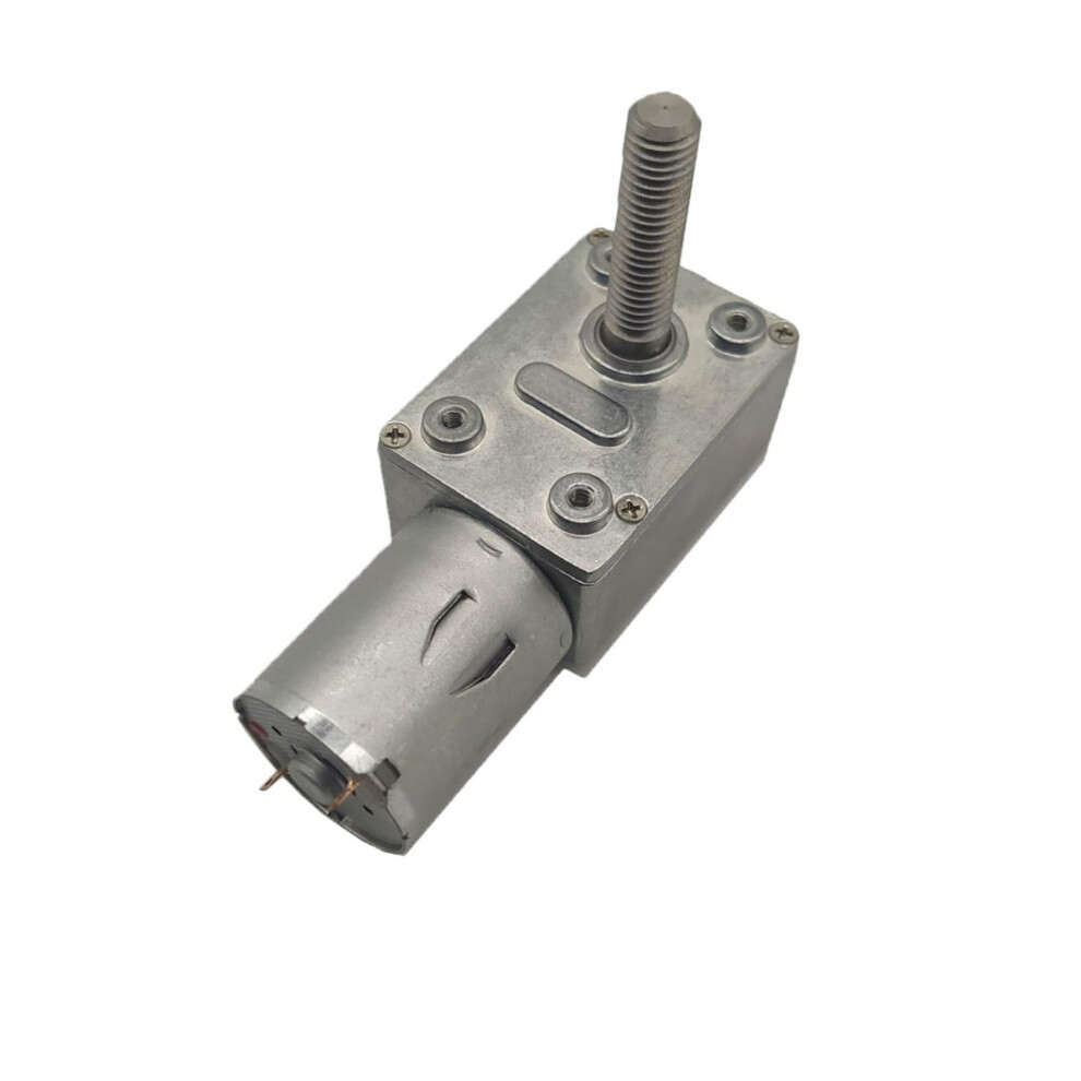 Jgy370 6V 30Rpm Dc Worm Gear Motor With M8 Threaded Shaft, Low Speed Precision Drive For Diy Projects 9771547917953