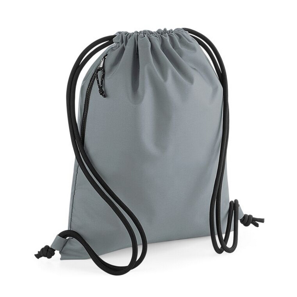 Bagbase (One Size, Pure ) Recycled Drawstring Bag Grey