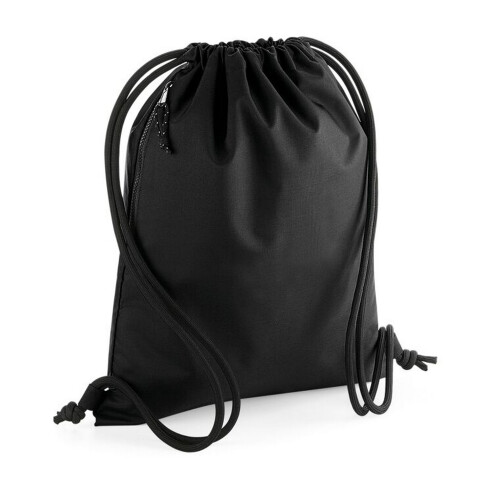 BagBase (One Size, Black) Bagbase Recycled Drawstring Bag