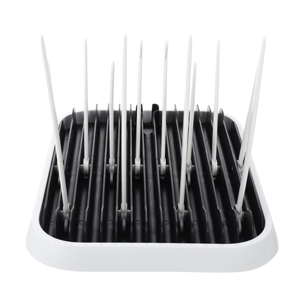 Baby Bottle Drying Rack with Multiple Slots for Efficient Drainage and Organized Countertop Storage