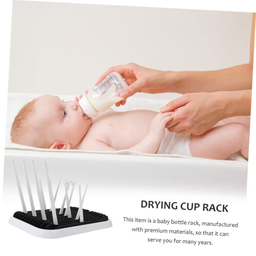Baby Bottle Drying Rack with Multiple Slots for Efficient Drainage and Organized Countertop Storage 1