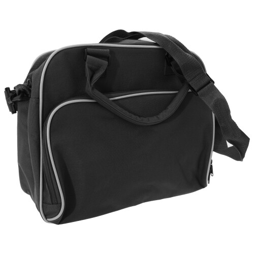 BagBase (One Size, Black/White) Bagbase Compact Junior Dance Messenger Bag (15 Litres) 1