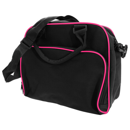 BagBase (One Size, Black/Fuchia) Bagbase Compact Junior Dance Messenger Bag (15 Litres)