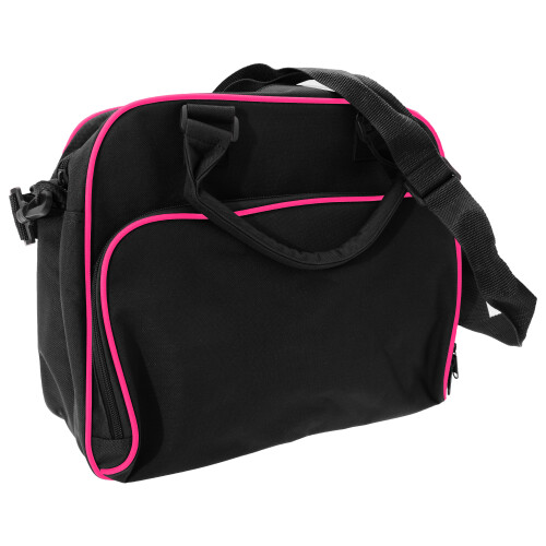 BagBase (One Size, Black/Fuchia) Bagbase Compact Junior Dance Messenger Bag (15 Litres) 1