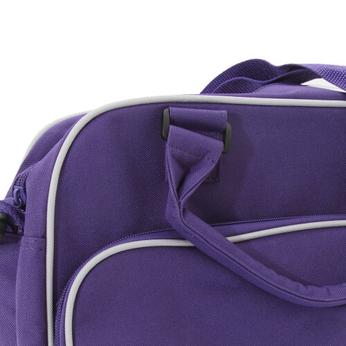 BagBase (One Size, Purple/Light Grey) Bagbase Compact Junior Dance Messenger Bag (15 Litres) 2