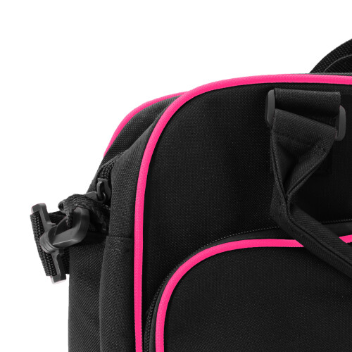 BagBase (One Size, Black/Fuchia) Bagbase Compact Junior Dance Messenger Bag (15 Litres) 2