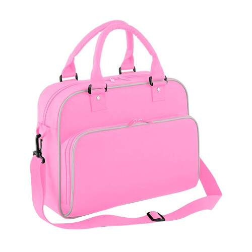 BagBase (One Size, Classic Pink/Light Grey) Bagbase Compact Junior Dance Messenger Bag (15 Litres)